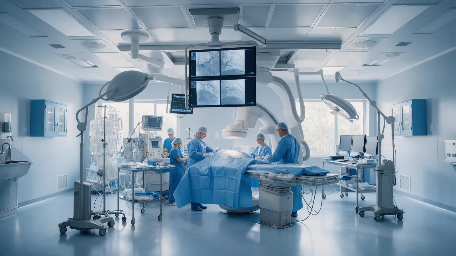 Sala híbrida de alta complexidade em cardiologia no Ceará